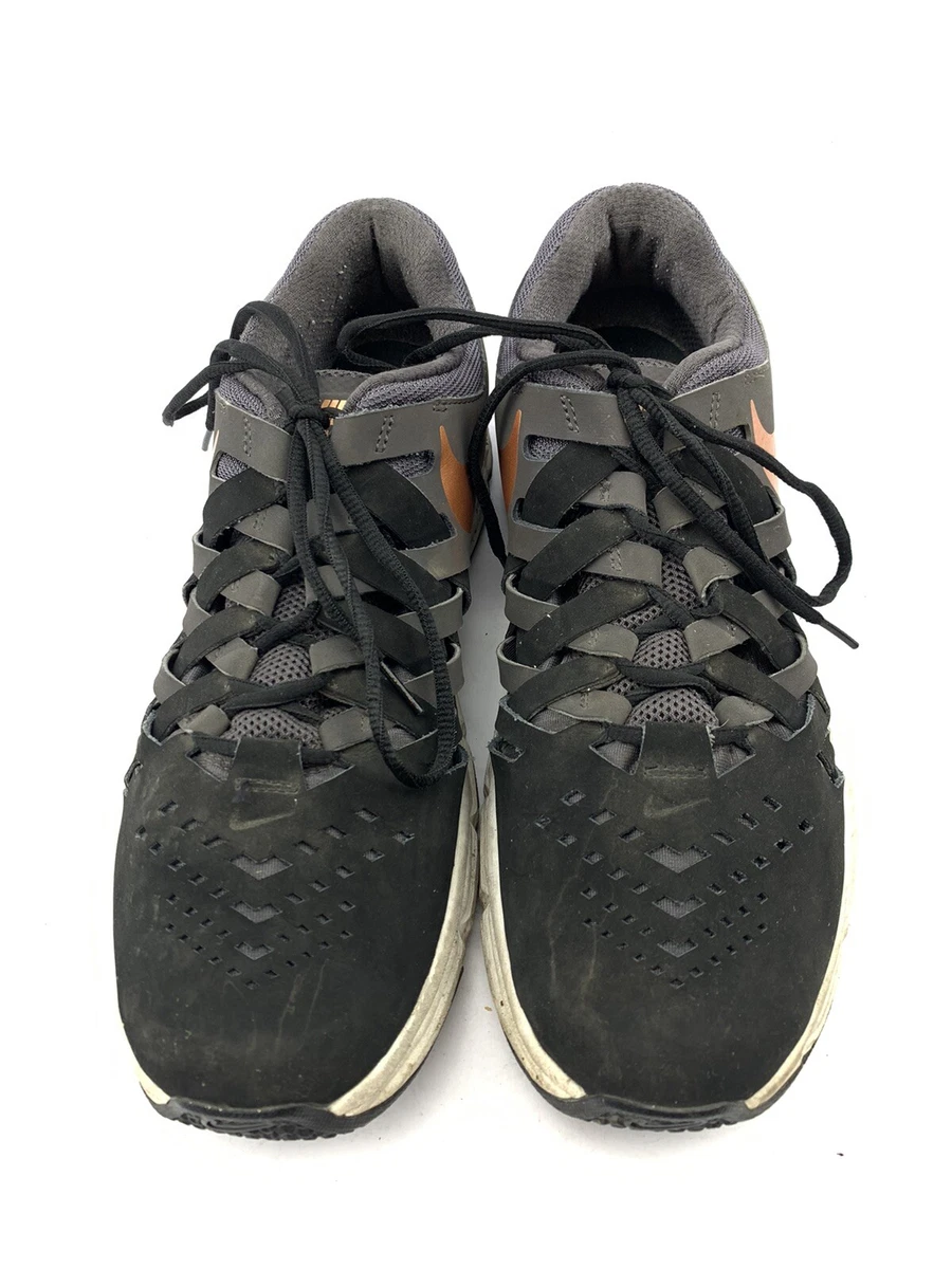 NIKE LUNARLON HERRENSCHUHE SPORTSCHUHE SNEAKER GR 45 5 UK 10 5 SCHWARZ GRAU