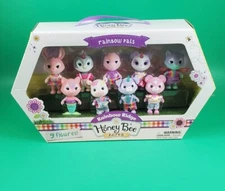 Honey Bee Acres Rainbow Ridge Pals Flocked Animal Figure Set Of 9 NIP 