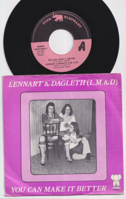 LENNART & DAGLETH * 1975 Belgian Heavy GLAM POWER POP 45 * Listen!