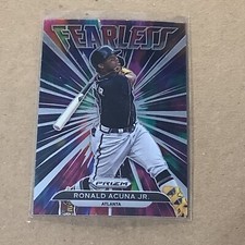 2022 Ronald Acuna Jr. Panini Prizm Fearless #FL-4 - Braves A-54
