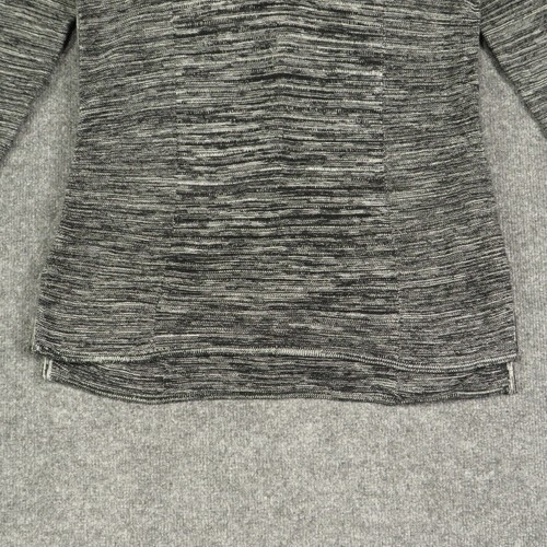 Ellen Tracy Sweater Womens Large Black White Long Sleeve V Neck Knit Pullover - Picture 3 of 9