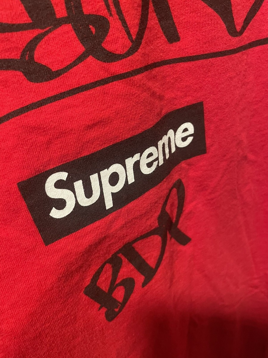 Supreme x KRS ONE By Any Means Necessary All Means Tee Red Medium