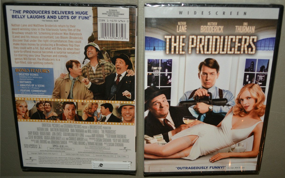 DVD - The Producers - Nathan Lane, Matthew Broderick, Uma Thurman