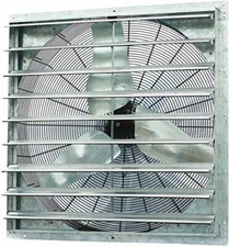 36" Wall Mounted Shutter Exhaust Fan Automatic Shutter Single Speed Vent Fan