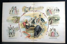 SUMMER CHAPERON 1893 ULTERIOR MOTIVES FLIRTING EXHIBITING SEEKING MARRIAGE Puck