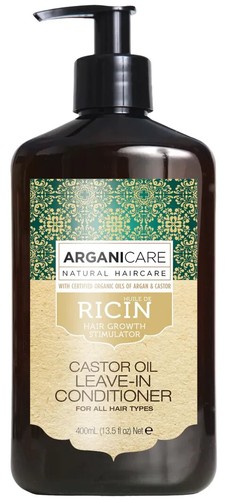 Arganicare Ricin oil leave–in conditioner All Hair Types 400ml./13.52 fl oz - Picture 7 of 7