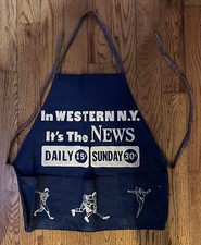 Western NY News Apron- Buffalo Evening News - Baseball, Hockey, Football