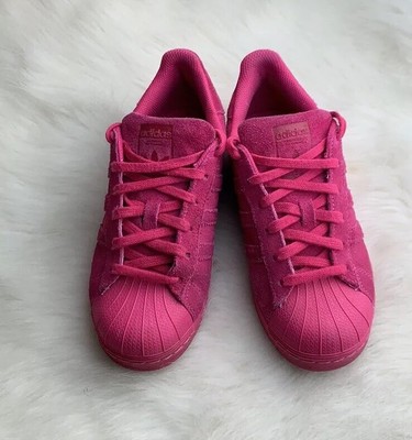 pink suede adidas
