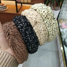 Headband Women Simple Fashion Pleated Knotted ladies Headband.
