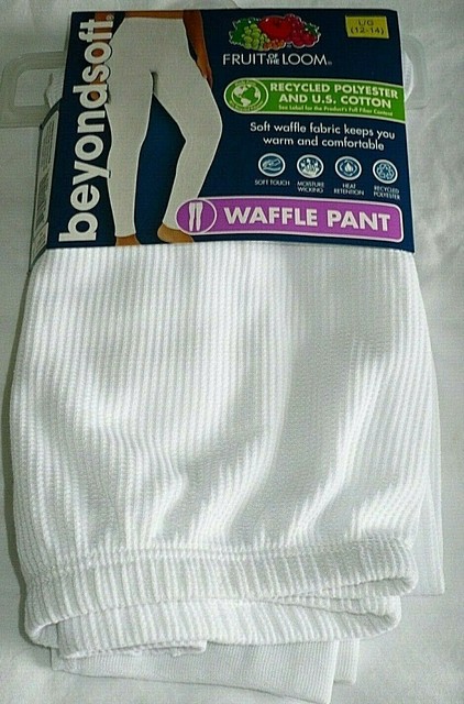 Thermal Waffle Pant Size 3xl White 