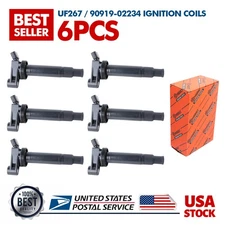 For Toyota Highlander 2001-2010 New 6Pcs Ignition coils UF267 90919-02234
