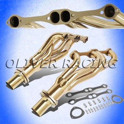 Fächerkrümmer  GOLD Chevy Small Block V8 265 283 302 305 327 350 400 V8 79-85
