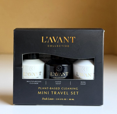 L'AVANT Collective Mini Travel Set - Fresh Linen - 3 x 2 oz / 60ml - New In Box