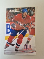 2008-09 Montreal Canadiens Mathieu Dandenault Postal Card Oversize Jumbo 100th