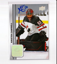 KRISTEN CAMPBELL autographed SIGNED '23 Upper Deck TEAM CANADA women card