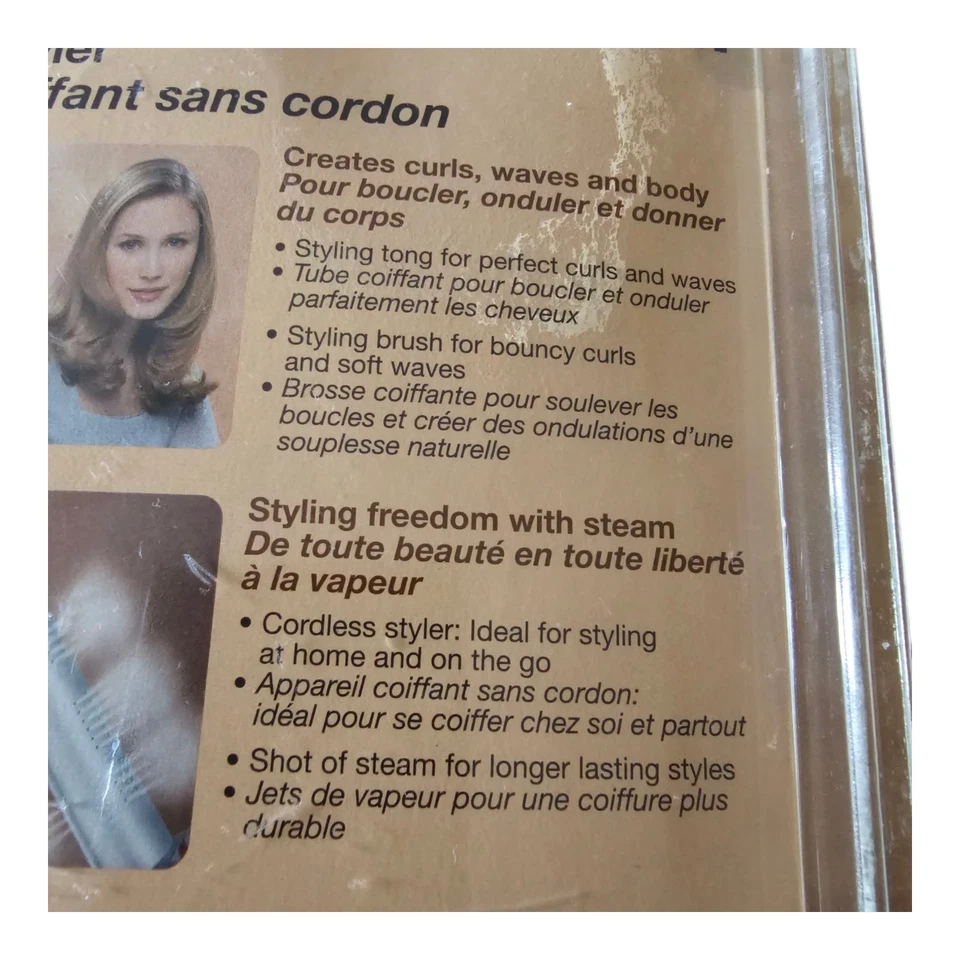 Braun Independent Steam Cordless Styler C 20 S Curler 2001 NOS READ - Image 4 of 4