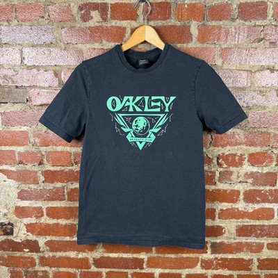 Oakley Shirt Mens XS Black Seventy-Five Logo Graphic Tee Crewneck Sports