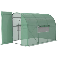 Image of Outsunny 3 x 2M Reinforced Walk-in Polytunnel Garden Greenhouse Steel Frame