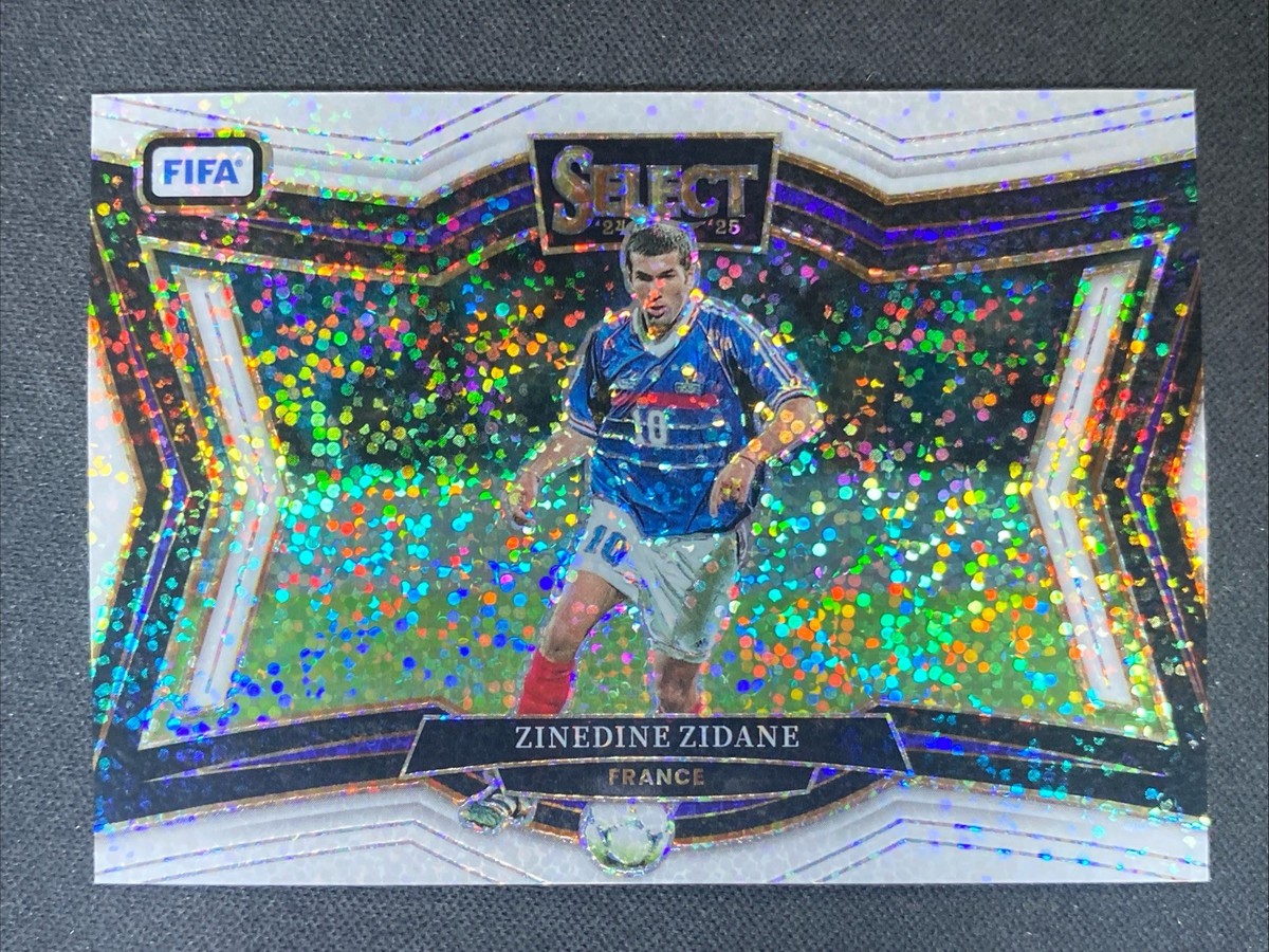ZINEDINE ZIDANE 2024-25 Panini Select FIFA #249 WHITE SPARKLE