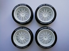 Rc Reifen 4 Stück weiss 65mm, 12mm, für Tam...