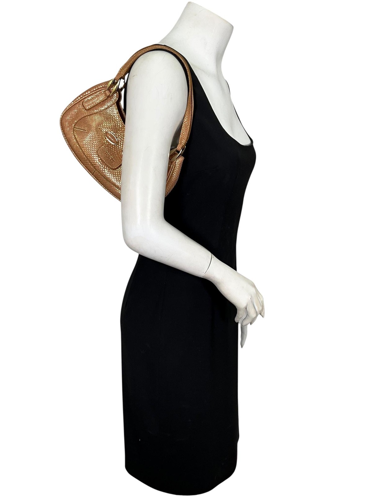 TOD'S Embossed Python Mini Handbag - image 2