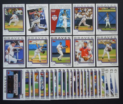 2004 Topps Atlanta Braves Team Set 34 Cards Chipper Jones Greg Maddux