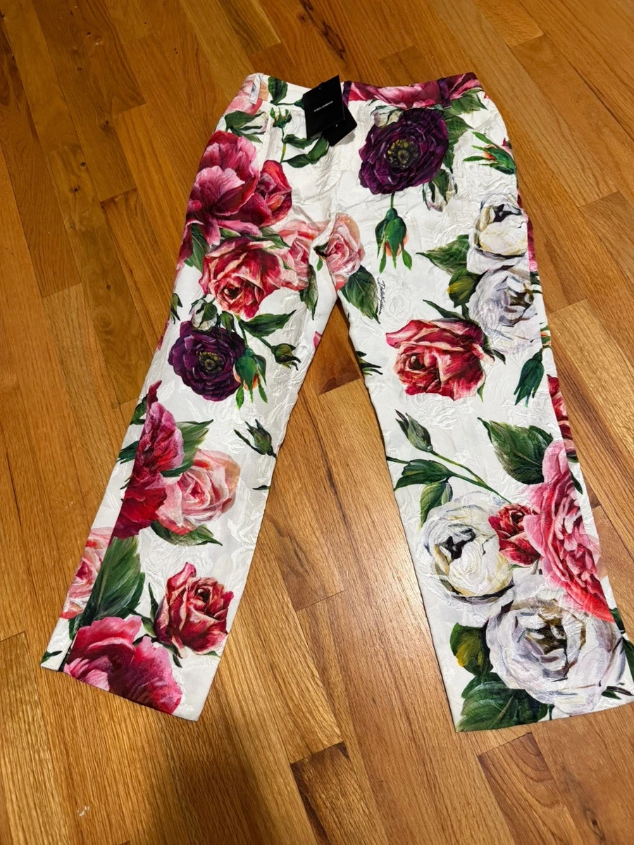 Dolce&Gabbana Floral Pants for Women for sale | eBay