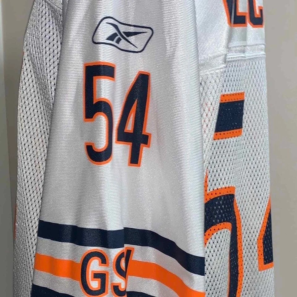 Reebok NFL Football Jersey Mens Medium Chicago bears brian urlacher 54 - Image 3 of 4