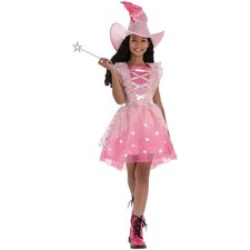 Fairytale Witch Pink Wicked Suit Yourself Fancy Dress Up Halloween Child Costume