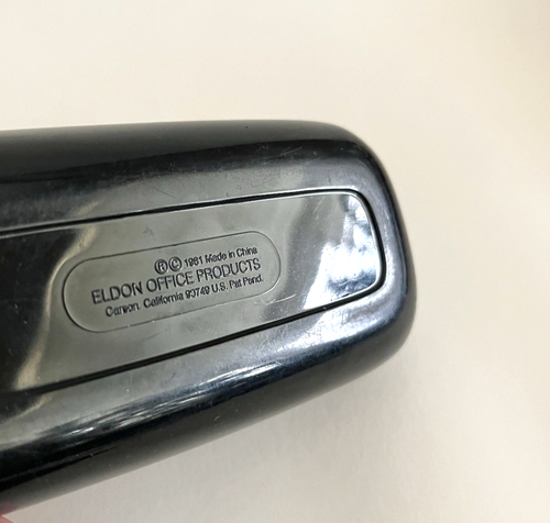 Vintage 1980's - Black Eldon Office Products Desk Business Card Holder - 4.75" - Picture 3 of 5