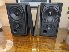 2 x Mission 731 2-Way Reflex 25-75 W/Ch 8 Ohms PAIR Bookshelf Speakers Working