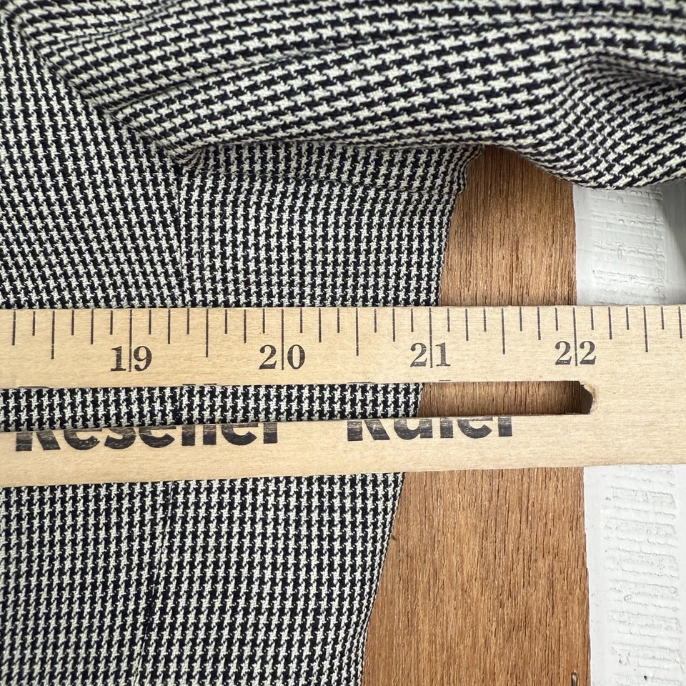 De Colección Traje Bachrach Para Hombres 40L Gris Pata de Gallo Doble Pecho Lana Lona 30x32 Foto 3 de 4