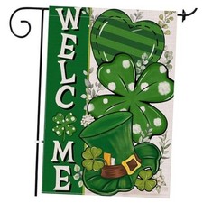 St Patricks Day Garden Flag, St Patricks Day Outdoor St Patricks Day flag 12x18