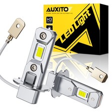 Auxito H3 Led Fog Light Bulb Conversion Kit Super Bright White Drl Lamp 6500k E