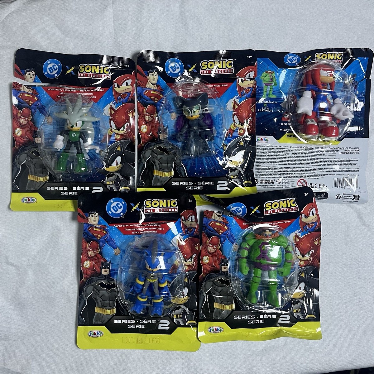 DC SUPERHEROES x SONIC Series 2 COMPLETE SET Mystery Blind Bag 2.5