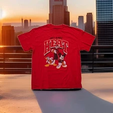 Disney Junk Food Clothing Collaboration NBA Miami Heat T-Shirt, Size Large NWT