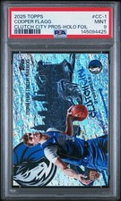 2025 Topps Basketball # CC-1 Cooper Flagg Clutch City Prospects Holo Foil PSA 9
