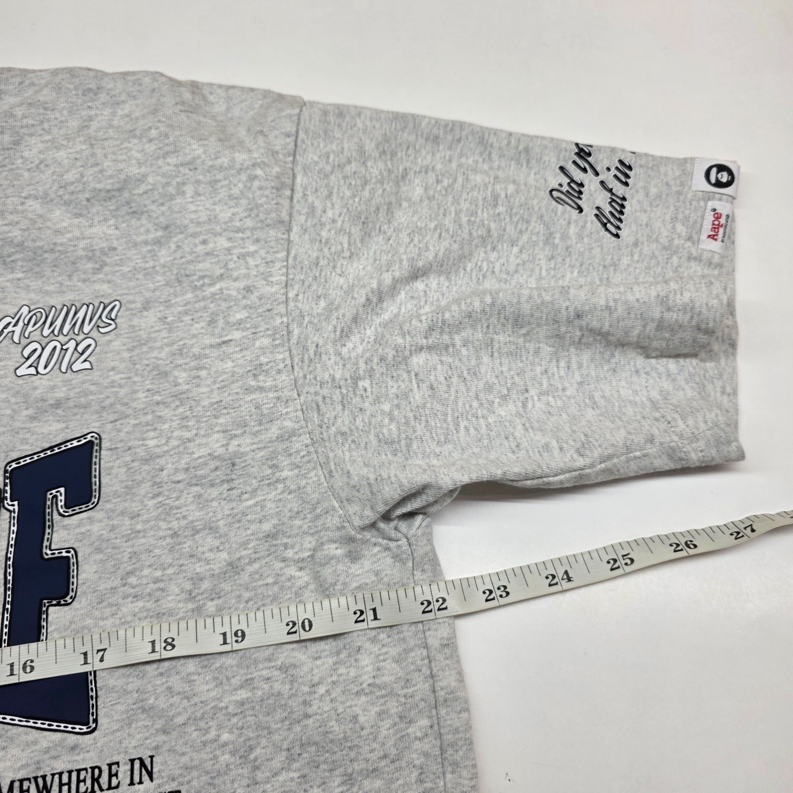 AAPE by A Bathing Ape Universe T Shirt Men Large 2012 APUNVS Double Sided