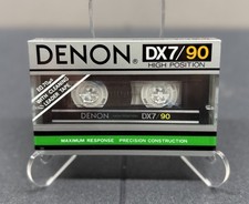 DENON DX7/90 High Position 90-Minute Blank Audio Cassette Tape &mdash; Sealed NOS