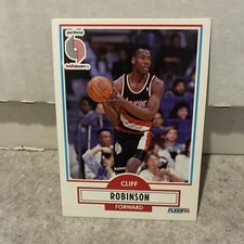 Fleer 1990-91 Cliff Robinson #159 Portland Trail Blazers NBA RC Base Card