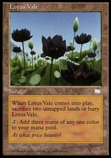 Lotus Vale - Damaged Poor Mtg Weatherlight Lotus Vale - Damaged Poor Mtg Weatherlight