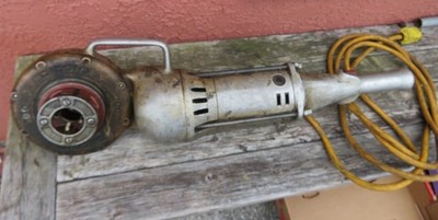 RIDGID 700 PIPE THREADER THREADING MACHINE WITH 1'' DIE RUNNING UNIT