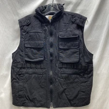 JR G.I. Kids Ranger Vest Boys L Tactical Hooded Zip Up Black