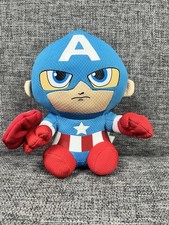 TY BEANIE BABIES Captain America Marvel Avengers Superhero Plush 6"