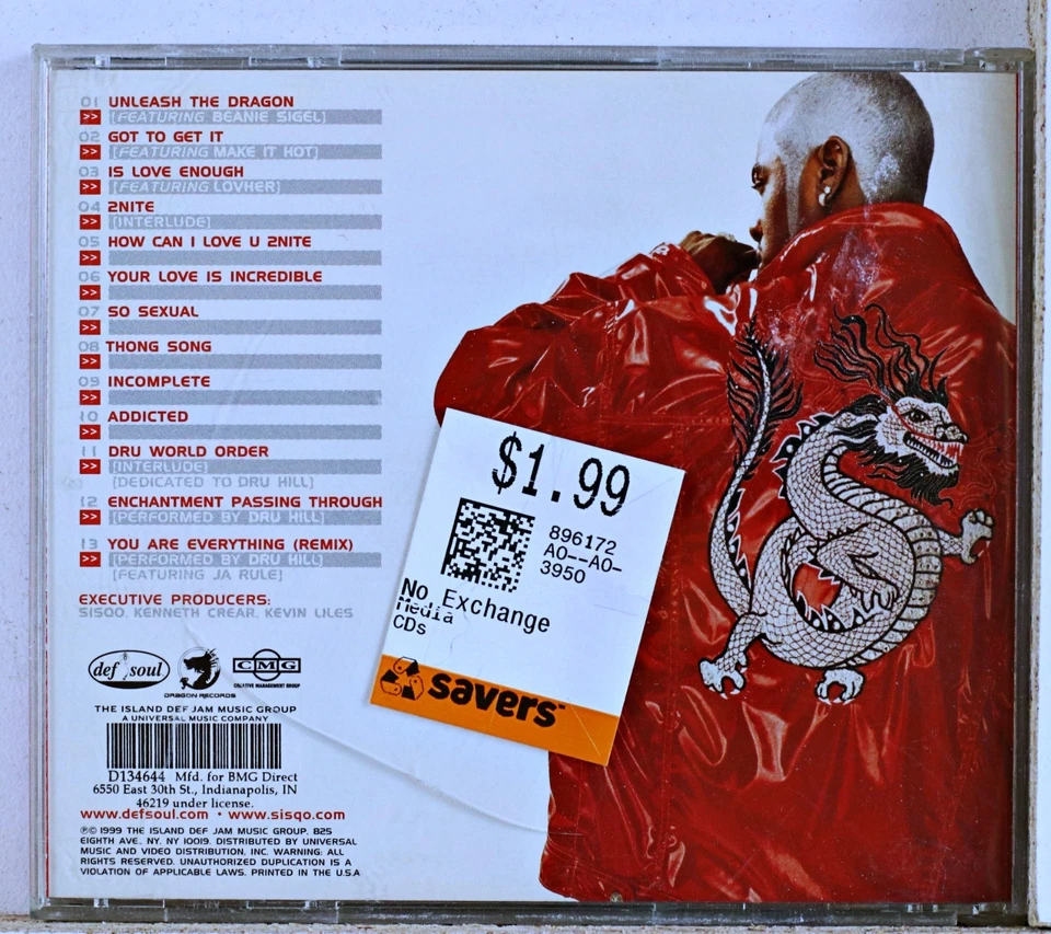 Sisqo - Unleash The Dragon (CD 1999) Foto 2 de 2
