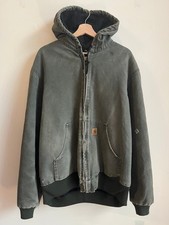 2006 Carhartt J130 Moss Green Distressed Jacket L Tall