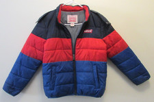 Levi's Kids Boy's Colorblock Hooded Puffer Jacket, Full Zip - Medium 10 12