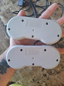 2 Official Super Nintendo SNES Original Authentic OEM Controllers Working Lot A