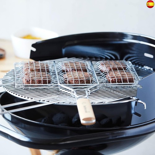 Barbecook Carne Parrilla para Hamburguesas, Gris, 53x35x3.5 cm, PARRILLA - Imagen 2 de 6