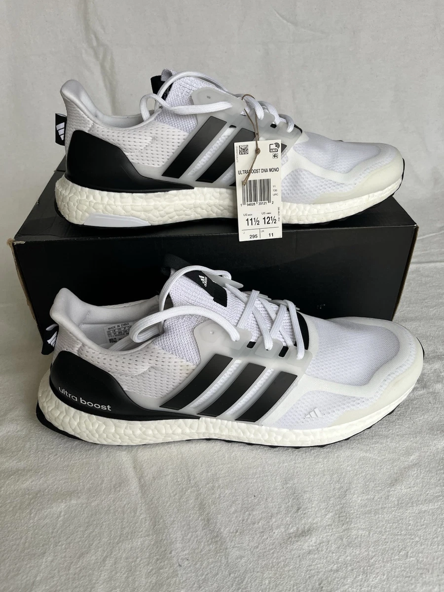 Adidas Ultra boost DNA MONO 11.5 BNWT White/Black/solar Red | eBay
